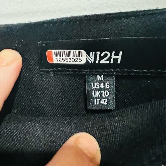 N12H First Row Sequin Midi Purple Leopard Print Skirt size medium - Picture 11 of 12